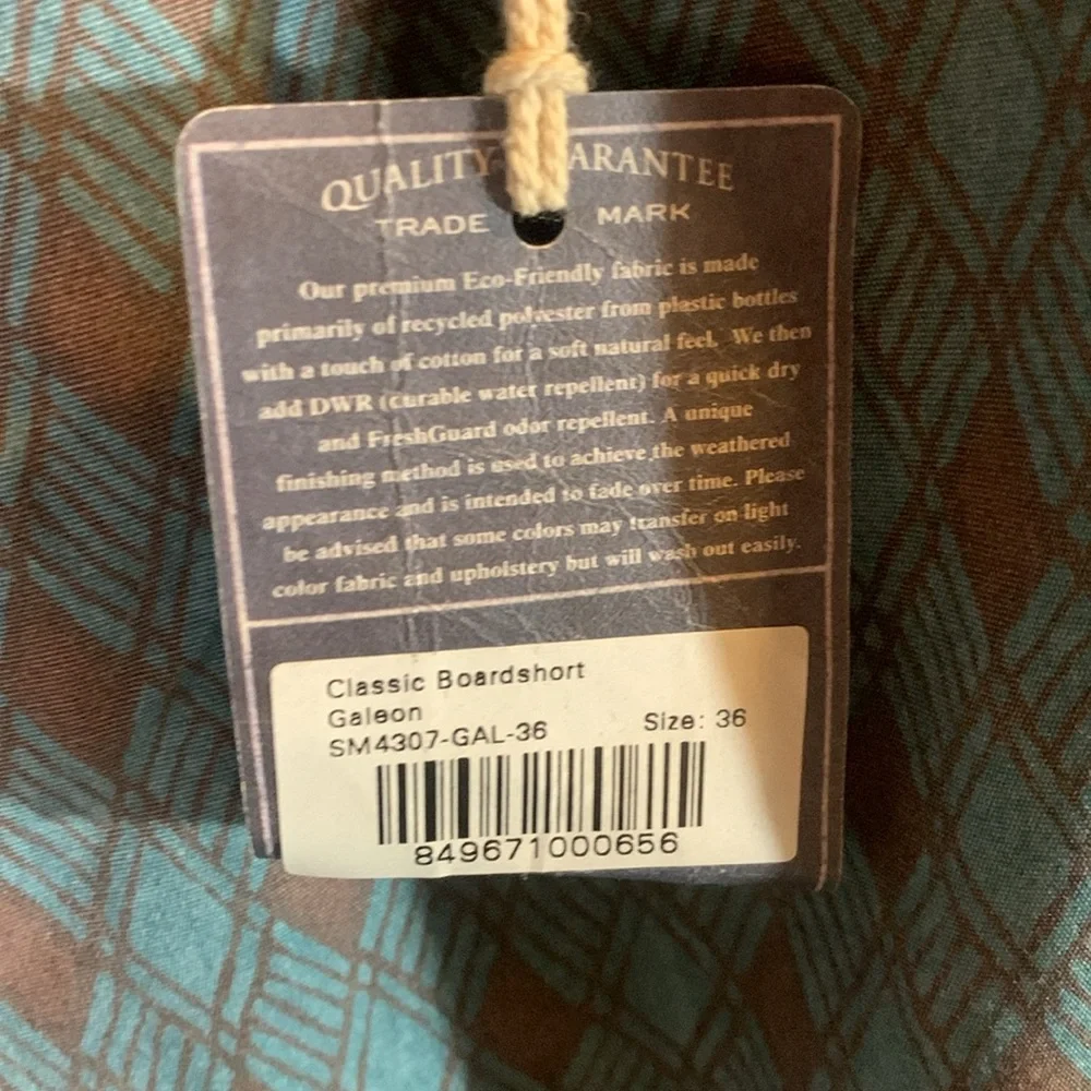 NWT Faherty All Day Men’s Shorts Size 36